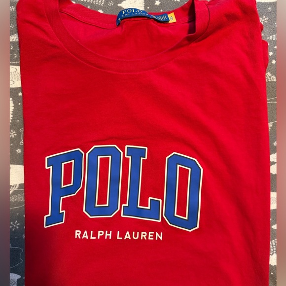 Polo by Ralph Lauren men’s Big and Tall 3XB Vibrant Red Tee - Picture 2 of 4